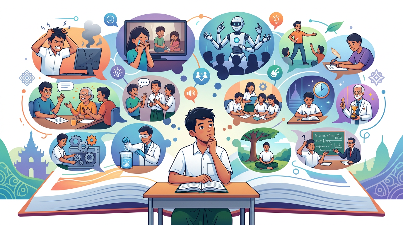 2026 Myanmar Exam မေးခွန်းငါးစုံ English(Set-1)